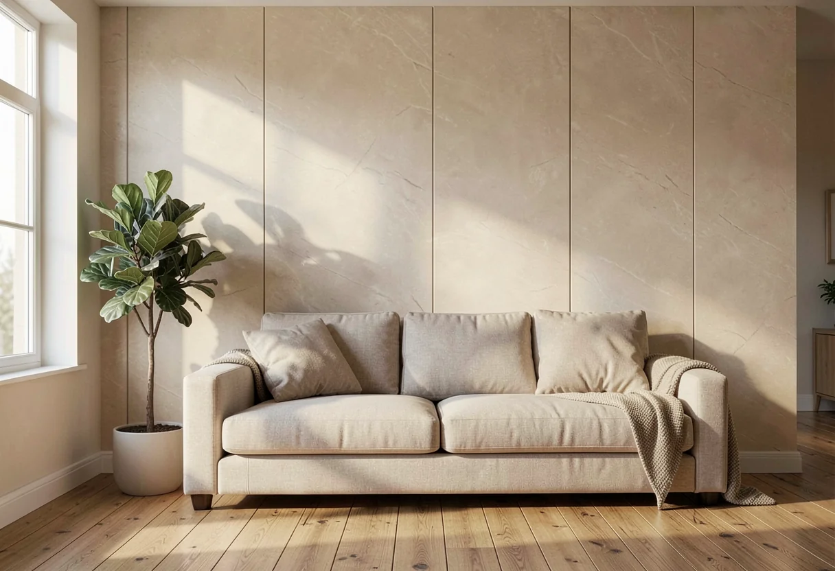 Косой скол FOMI-OBLIQUE-MUSHROOM-STONE-NILE-LIGHT-YELLOW в интерьере