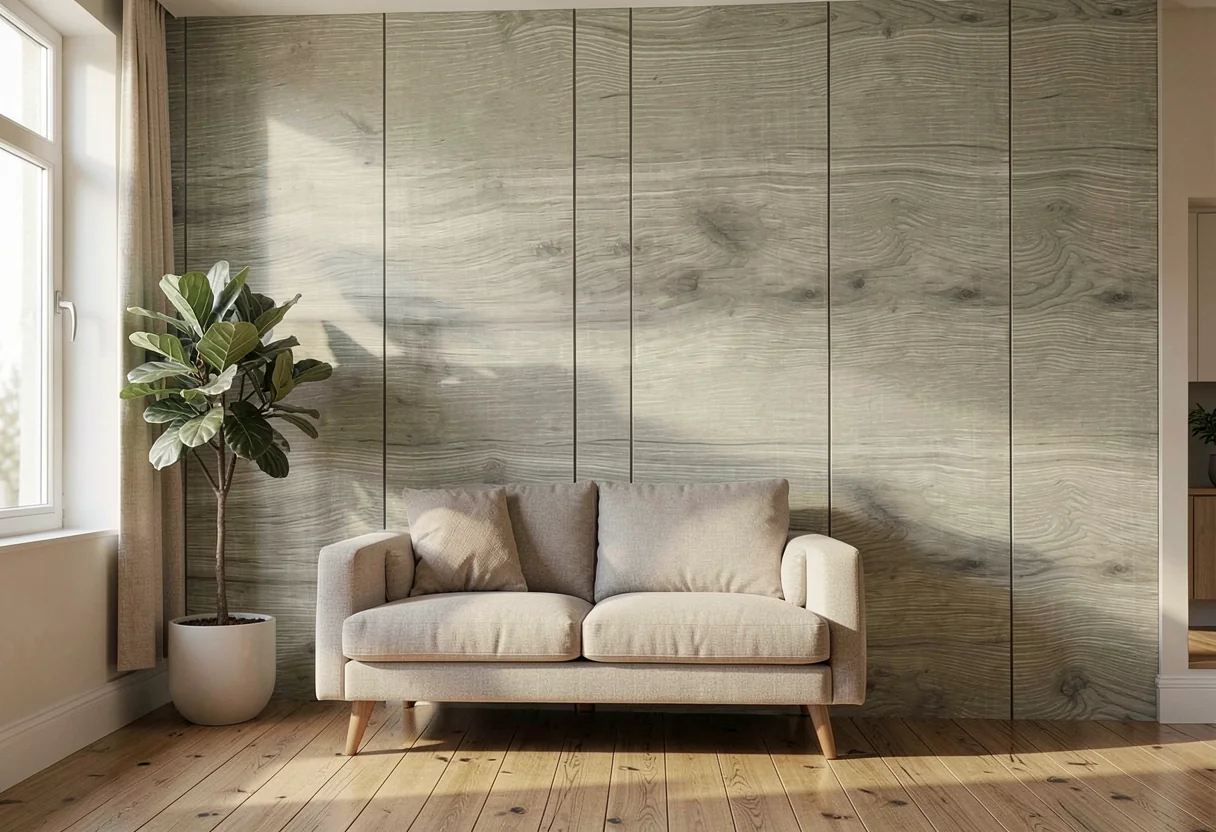 Пиленое дерево FOMI-SAWTOOTH-WOOD-BROWNISH-YELLOW в интерьере