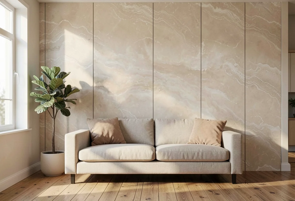 Полированный камень FOMI-POLISHED-STONE-ANDES-YELLOW в интерьере