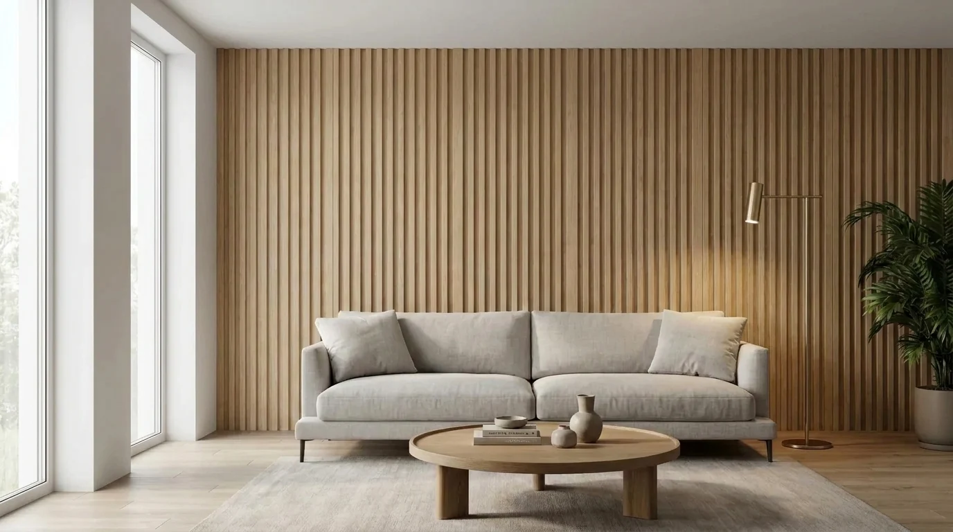 Рифлёные панели · луверы REYKA-150-COOL-STYLE в интерьере